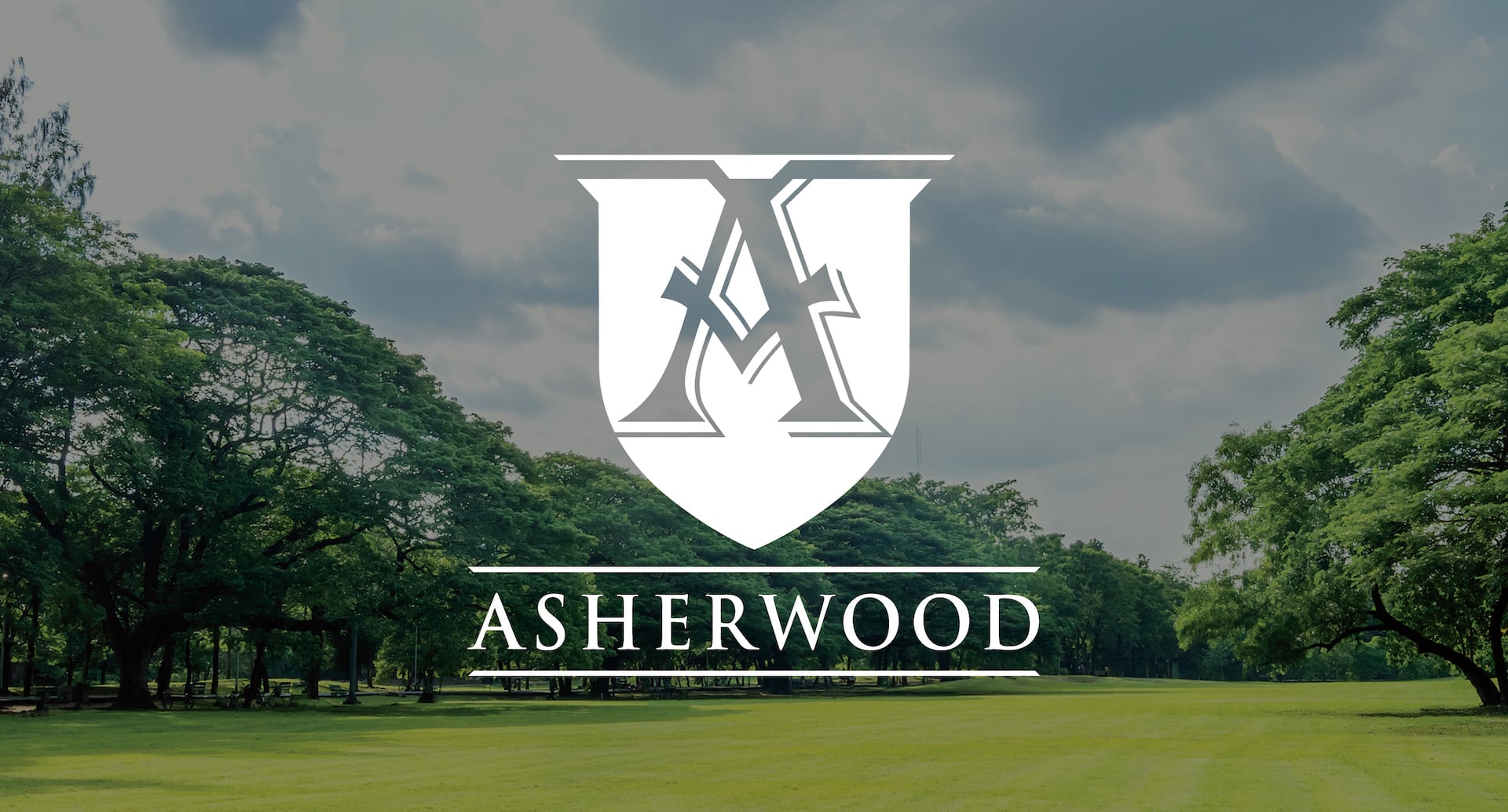 The logo for Asherwood Golf Club, a luxury custom home builder in Westfield and Carmel Indiana.