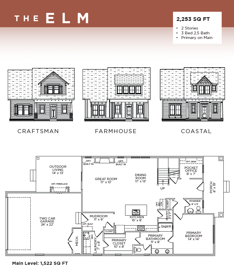 New Homes with the elm floor plan.